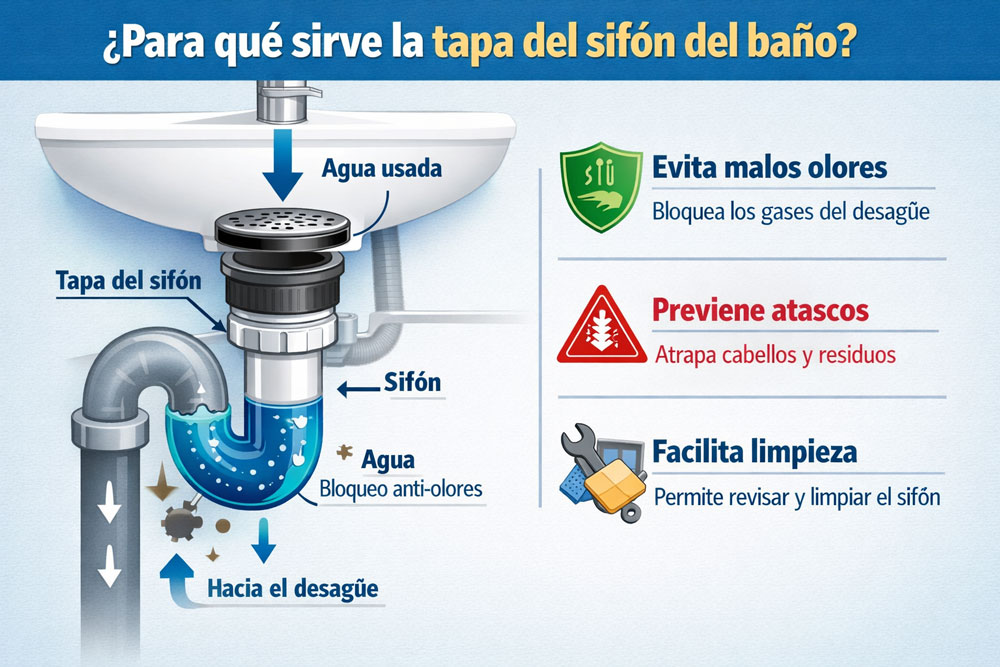 Tapa del sifón del baño: para qué sirve y por qué es tan importante 2 Tapa del sifón del baño