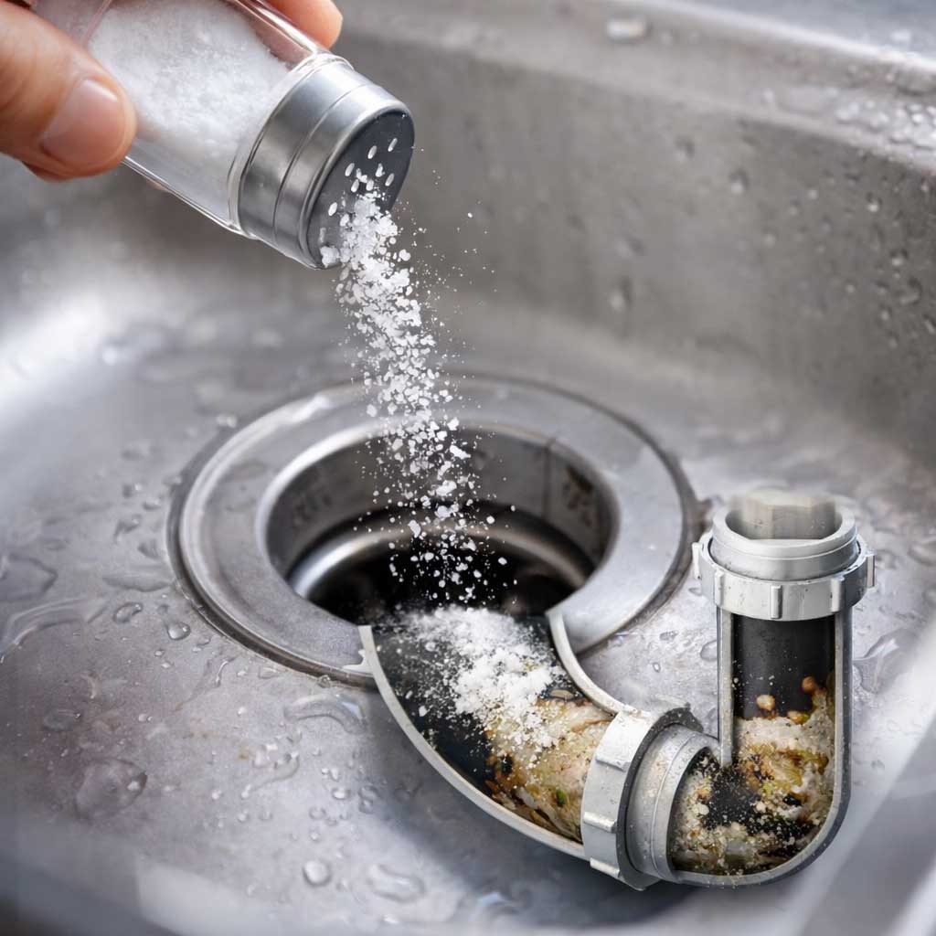 Echar sal por el desagüe: cuándo funciona y cuándo no 1 echar sal por el desagüe