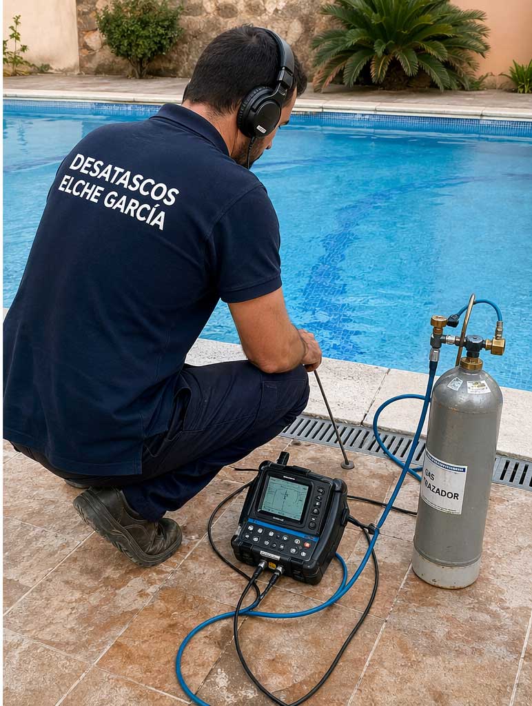 Localización de fuga de agua en tuberías de piscina sin obra 4 localización de fuga de agua de tubería de piscina