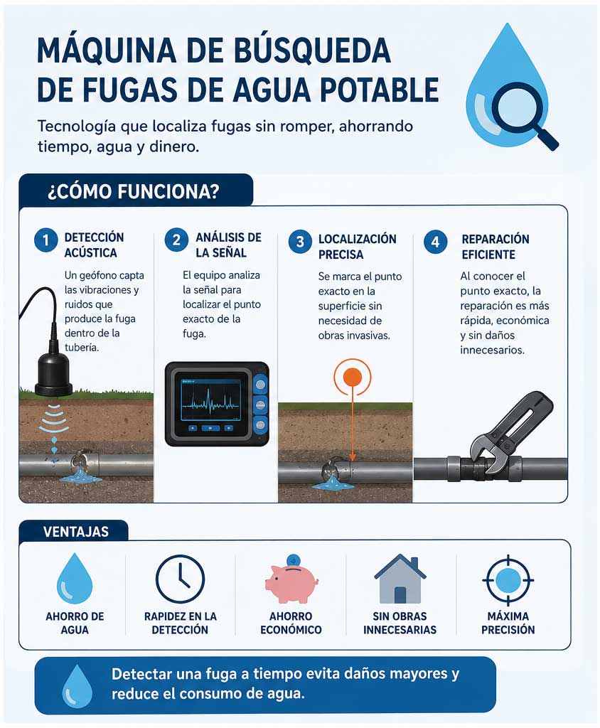 Máquina de búsqueda de fugas de agua potable 2 maquina de busqueda de fugas de agua